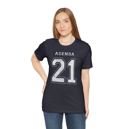 Agenda 21 Jersey-Style Unisex Jersey Short Sleeve Tee