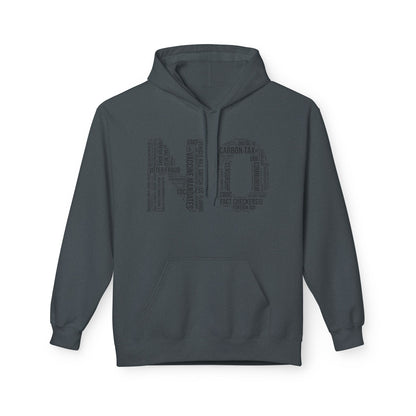 NO Word Cloud Softstyle Fleece Hoodie