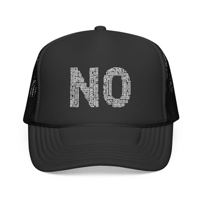 Operation Mockingbird word cloud trucker cap - conspiracy theory hat for media control skeptics and truth seekers