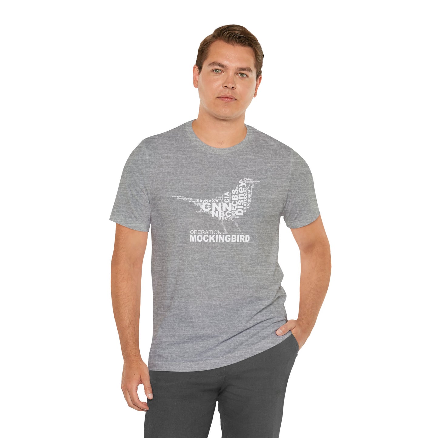 Operation Mockingbird Word Cloud Unisex Jersey Short Sleeve Tee