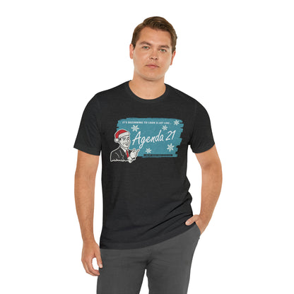 It's Beginning To Look A Lot Like Agenda 21 Holiday Unisex Jersey Short Sleeve Tee