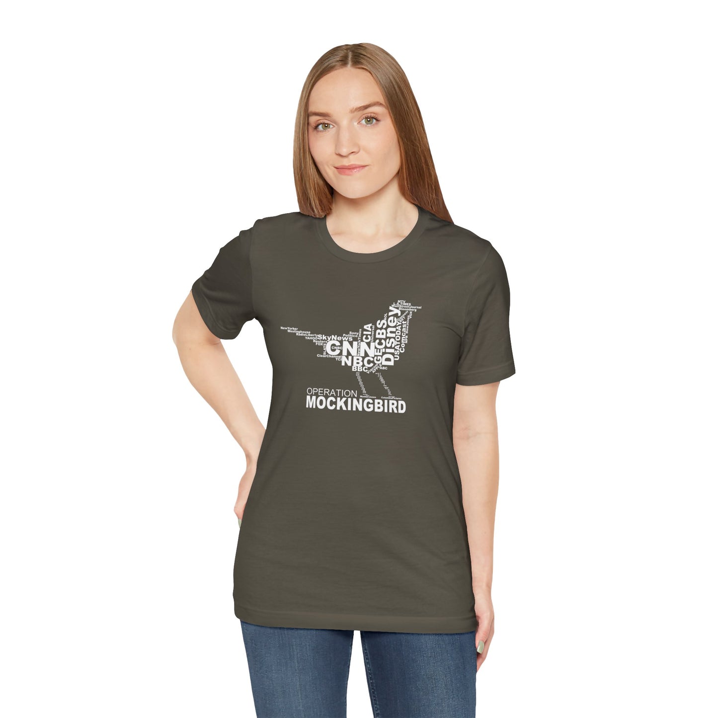 Operation Mockingbird Word Cloud Unisex Jersey Short Sleeve Tee