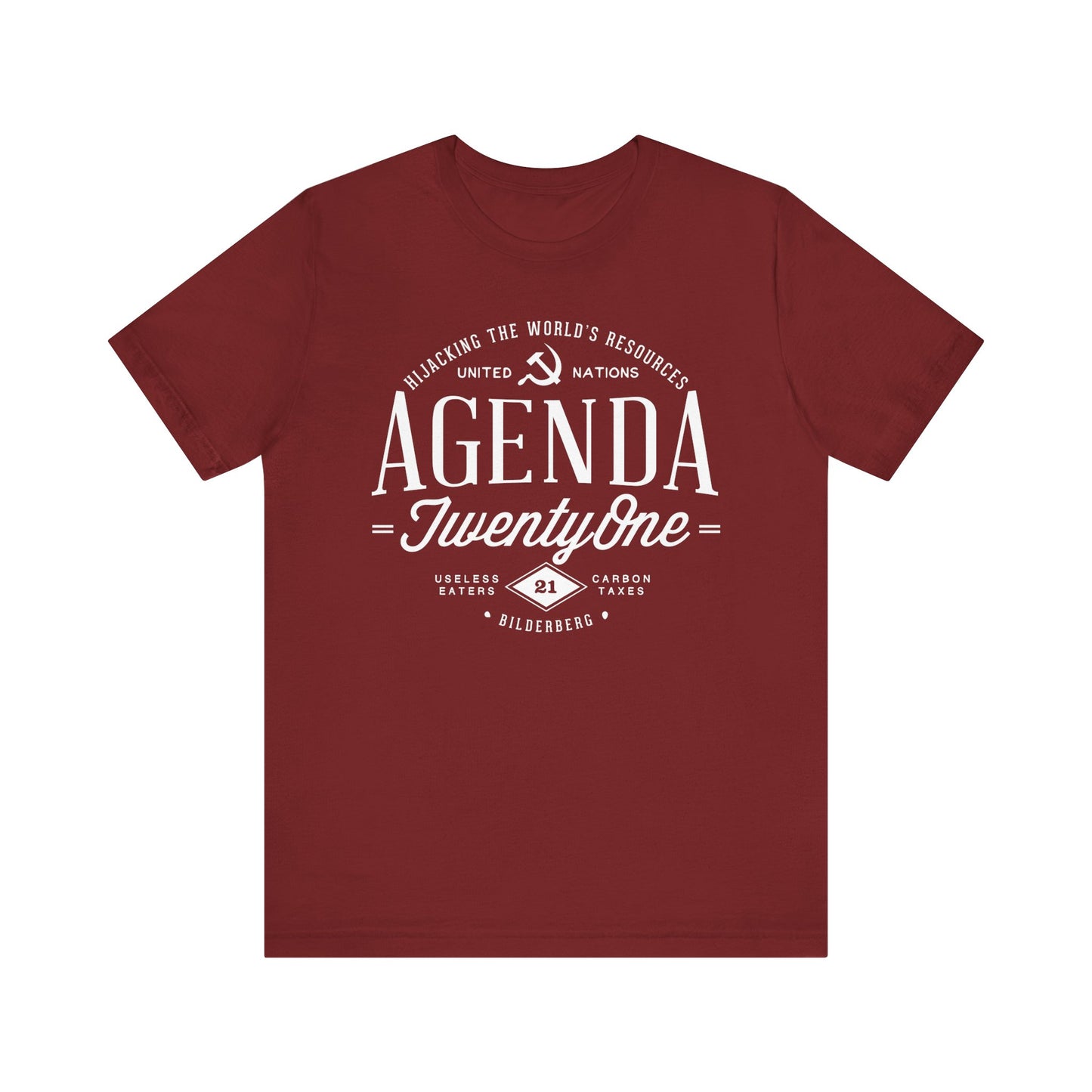 Agenda 21 Awareness Unisex Jersey Short Sleeve Tee