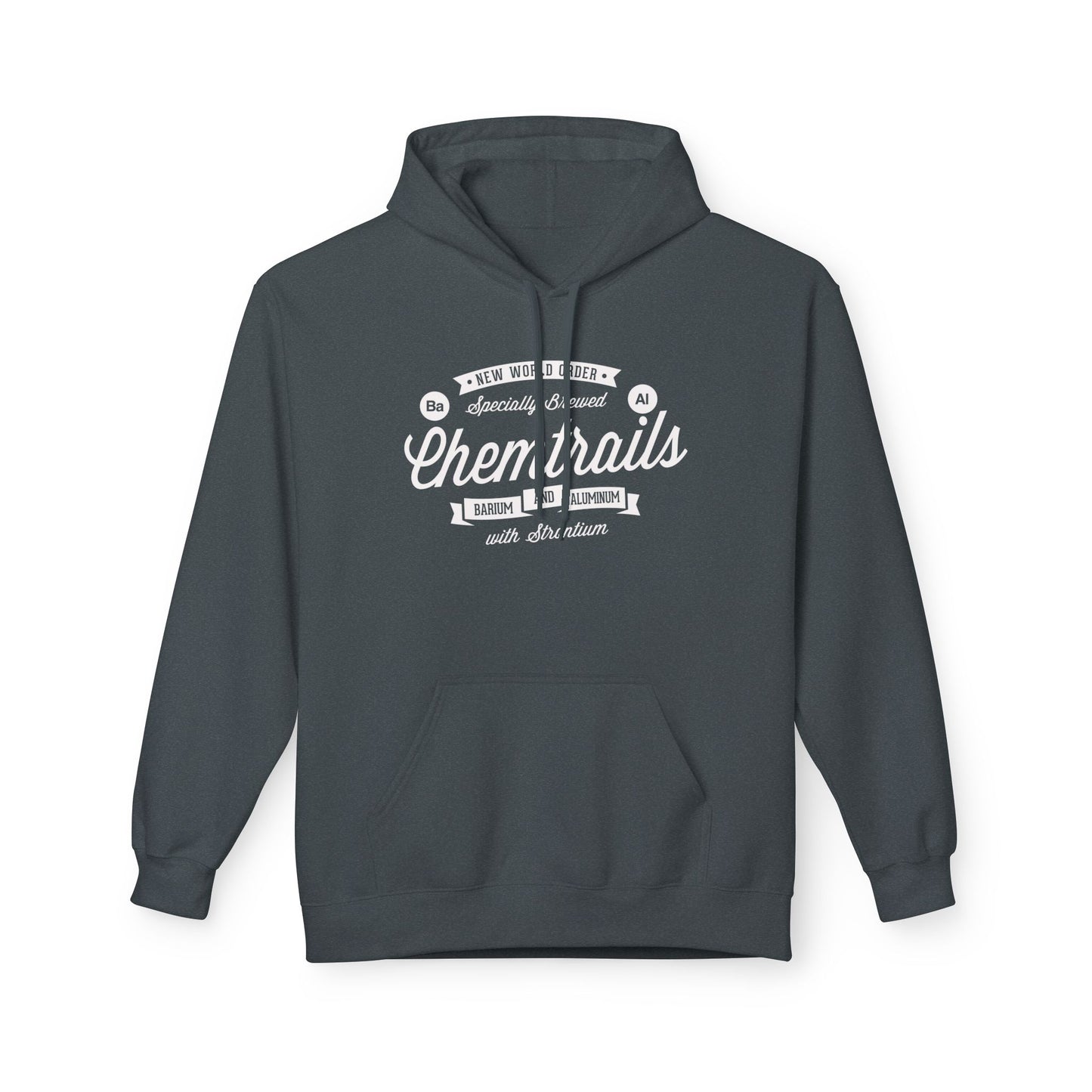 Chemtrails Ba Al Retro Style Label Softstyle Fleece Hoodie