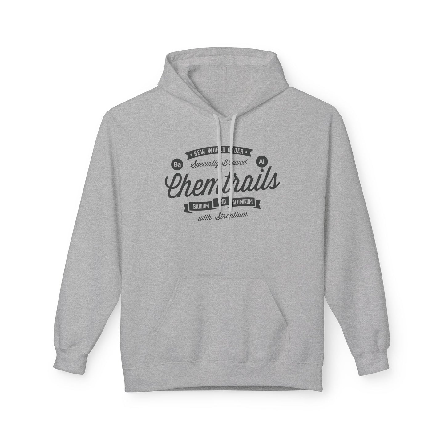 Chemtrails Ba Al Retro Style Label Softstyle Fleece Hoodie