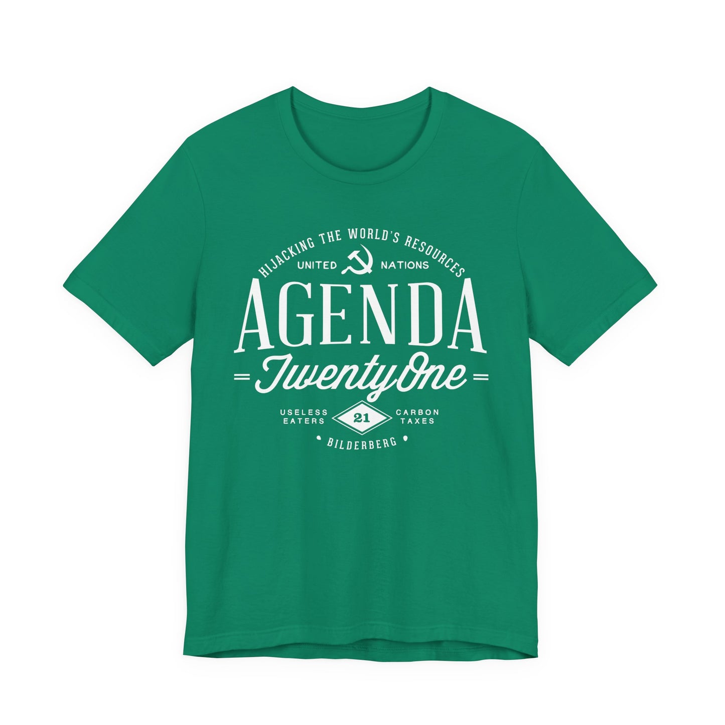 Agenda 21 Awareness Unisex Jersey Short Sleeve Tee