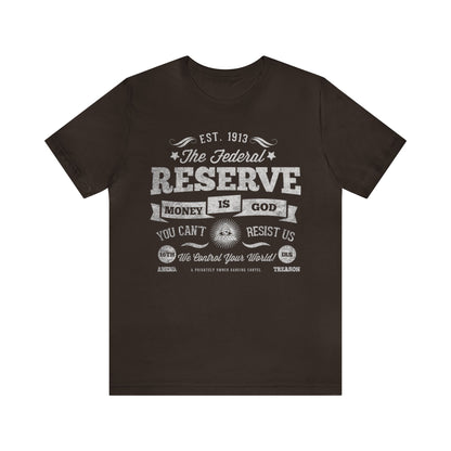 Federal Reserve Unisex Jersey Short Sleeve Tee