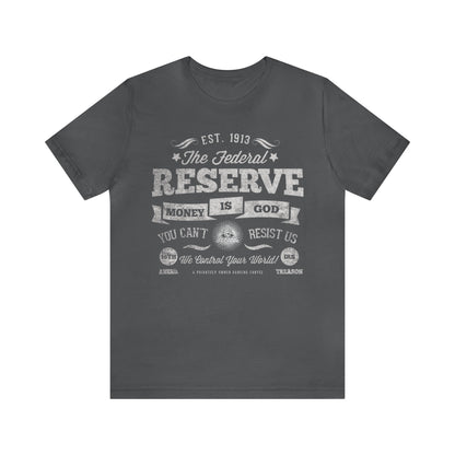 Federal Reserve Unisex Jersey Short Sleeve Tee