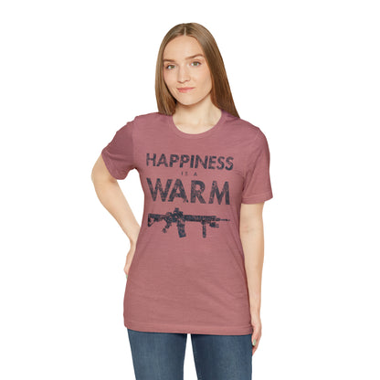 Happiness Is A Warm Gun Unisex Jersey Short Sleeve Tee