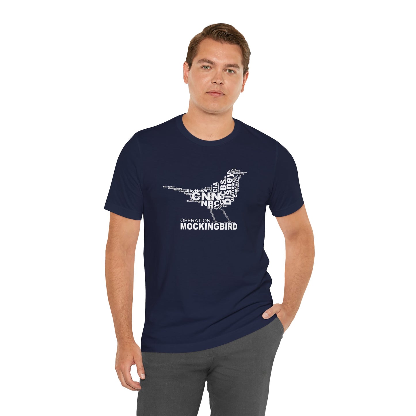 Operation Mockingbird Word Cloud Unisex Jersey Short Sleeve Tee