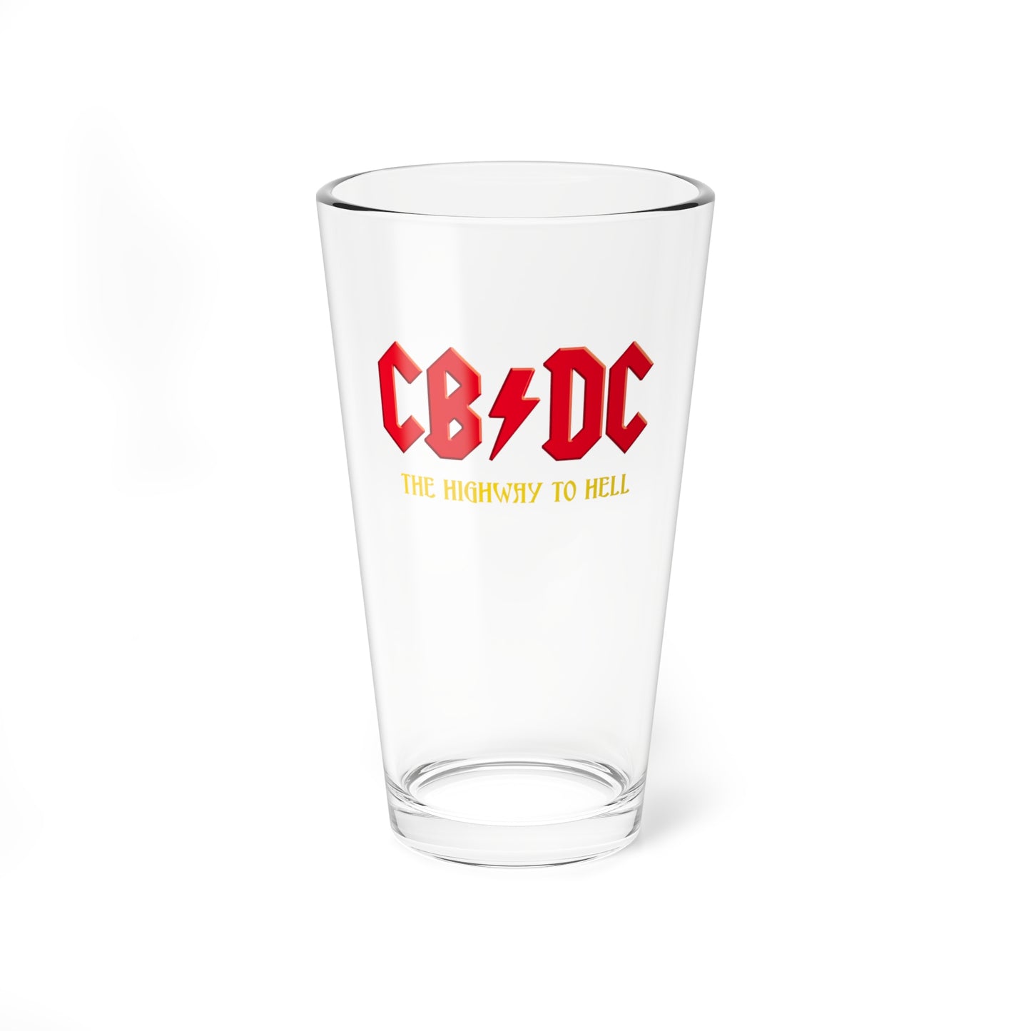 CBDC Highway To Hell Glass Tumbler, 16oz