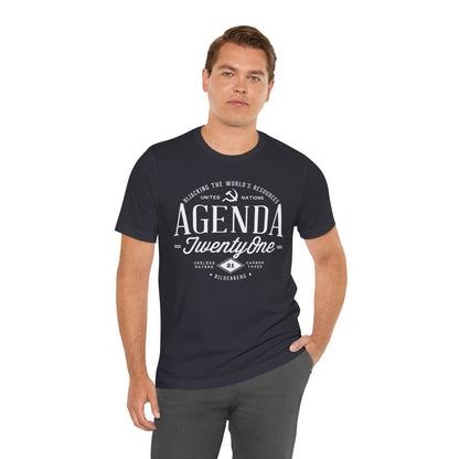 Agenda 21 Awareness Unisex Jersey Short Sleeve Tee