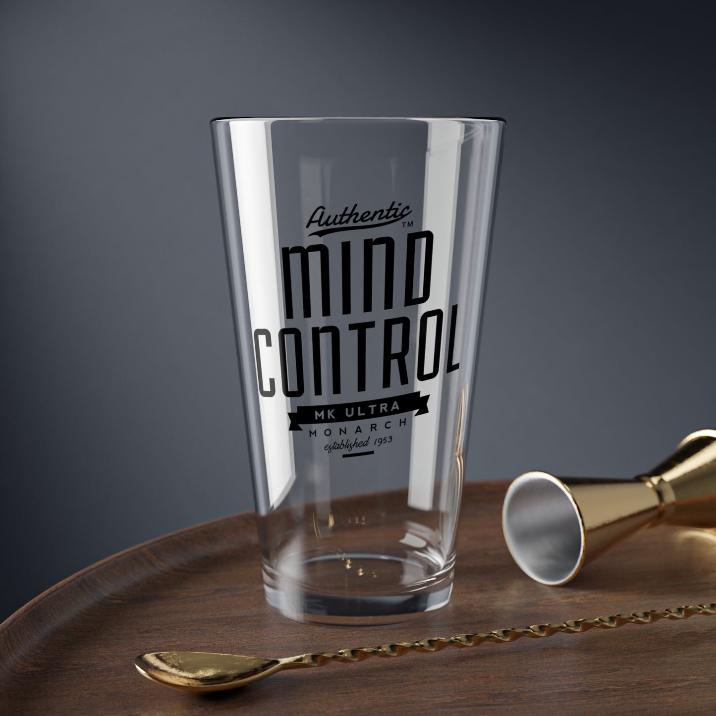 MK Ultra Mind Control Glass Tumbler, 16oz