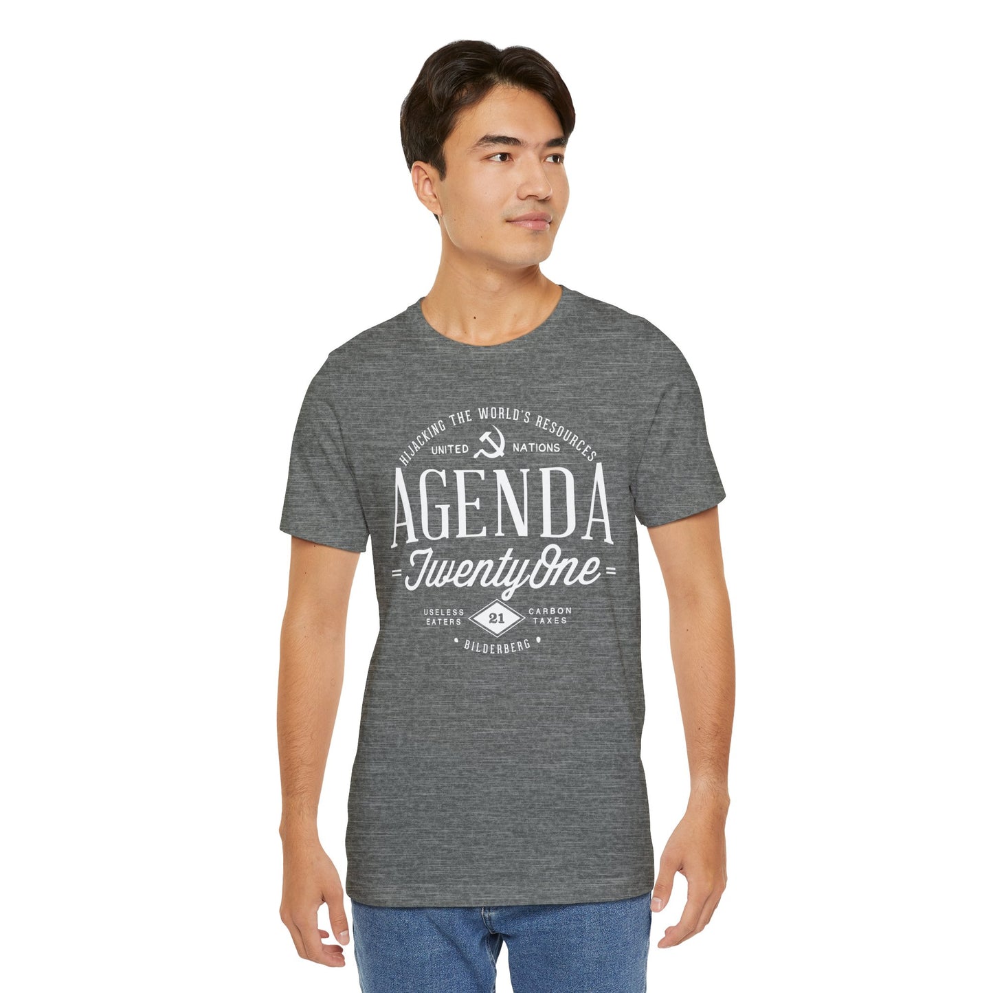 Agenda 21 Awareness Unisex Jersey Short Sleeve Tee