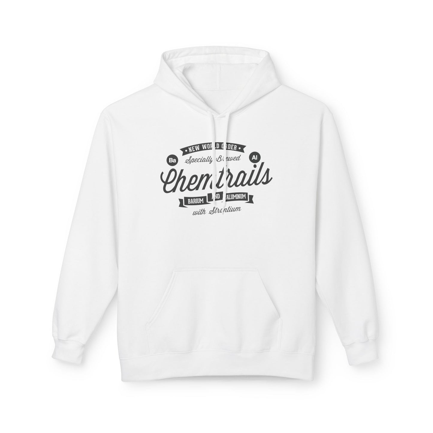 Chemtrails Ba Al Retro Style Label Softstyle Fleece Hoodie